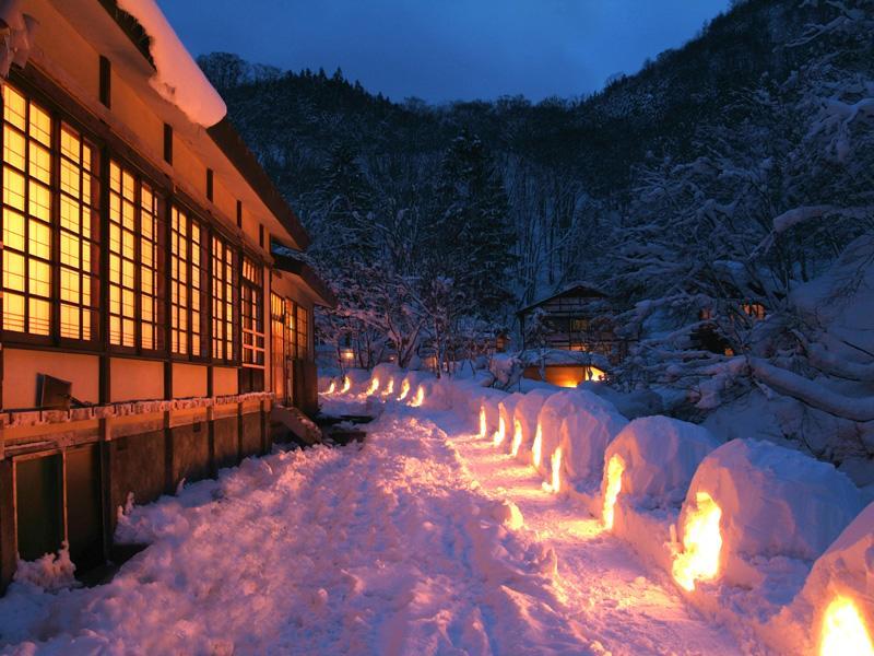 Hotel Lamp No Yado Aoni Onsen Hirakawa Esterno foto